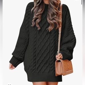 Black sweater dress